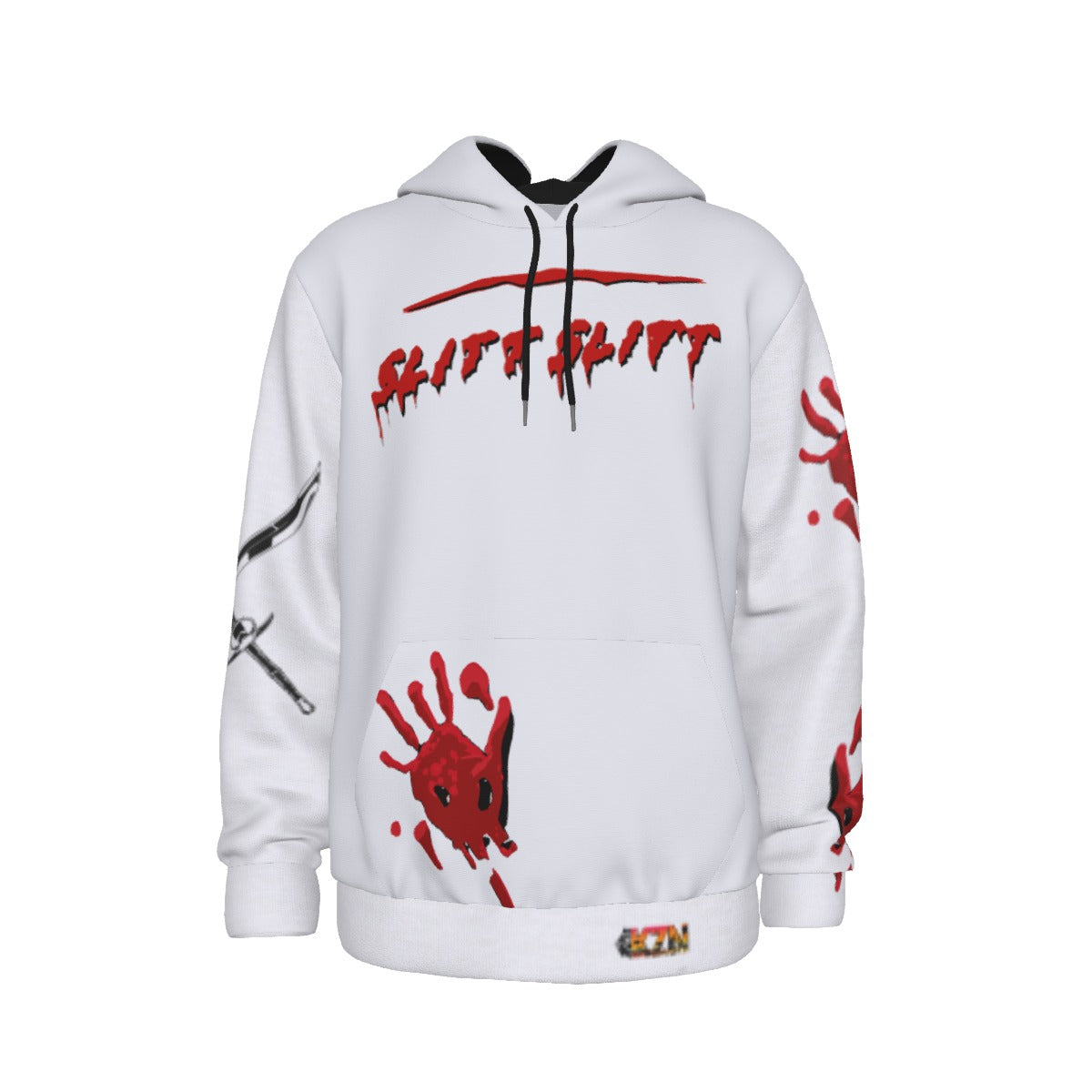 SLITT SLITT HOODIE WHITE&RED