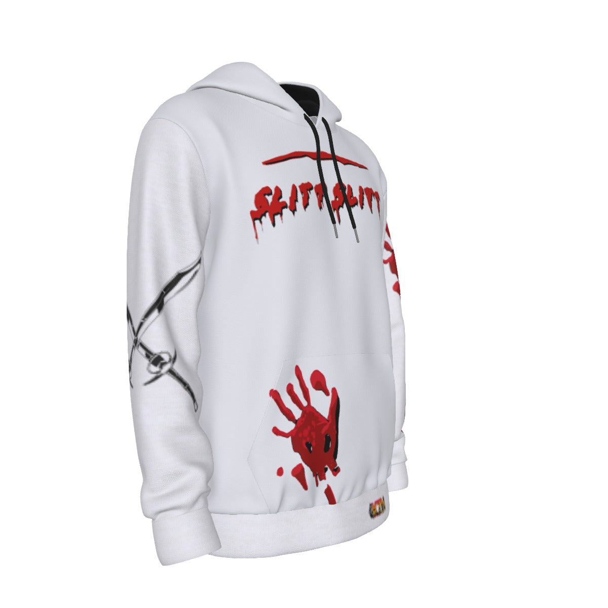SLITT SLITT HOODIE WHITE&RED